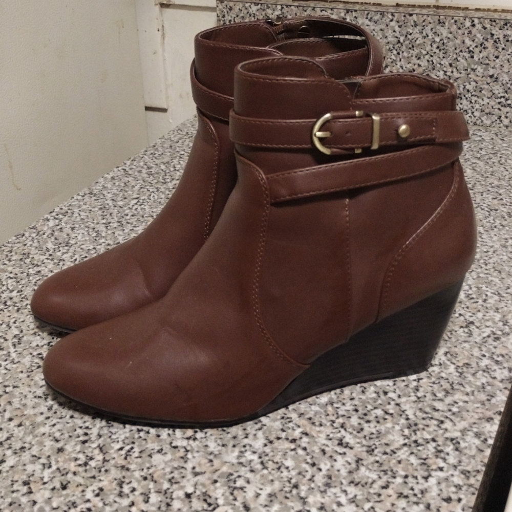 Bass Wedge ZIP Up Dress Ankle boots